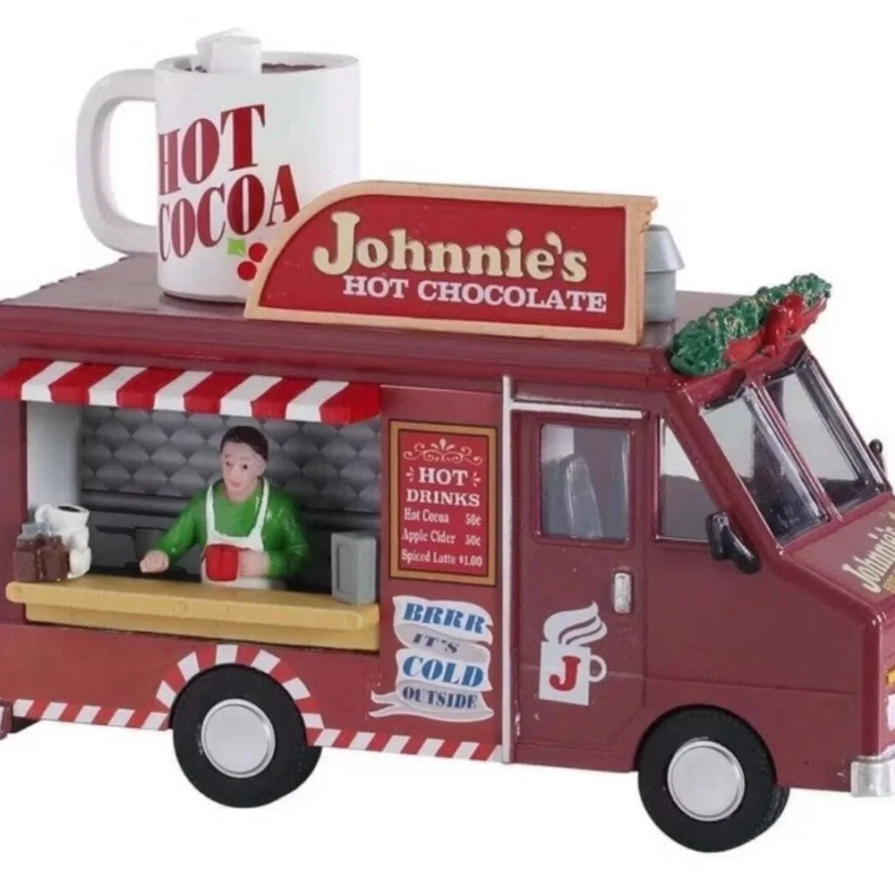 Lemax Johnnie's Hot Chocolate Truck Figurine